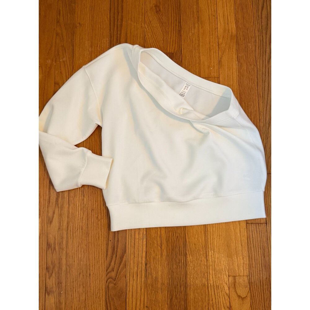 SPANX AirEssentials Crewneck Sweatshirt White Size Large